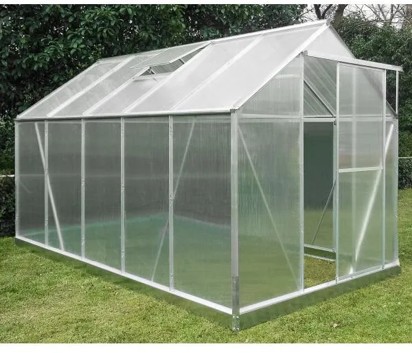 Drivhus poly sølv 191x313x191cm